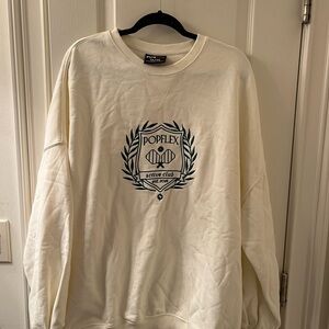 POPFLEX | Blogilates Cream Sweatshirt with Logo